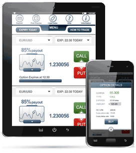TopOption mobile trading app